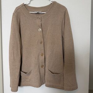 Rebecca Malone Tan Cardigan Sweater
